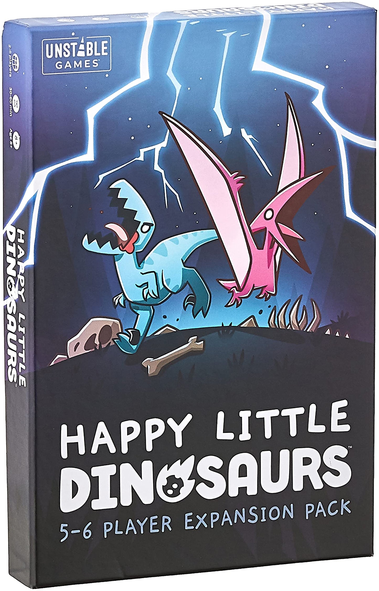 Unstable Games Happy Little Dinosaurs 5-6 Player Expansion Pack - Cute Card Game for Ages 8+ - One Size - Black - Model 5565-UU-EXP1