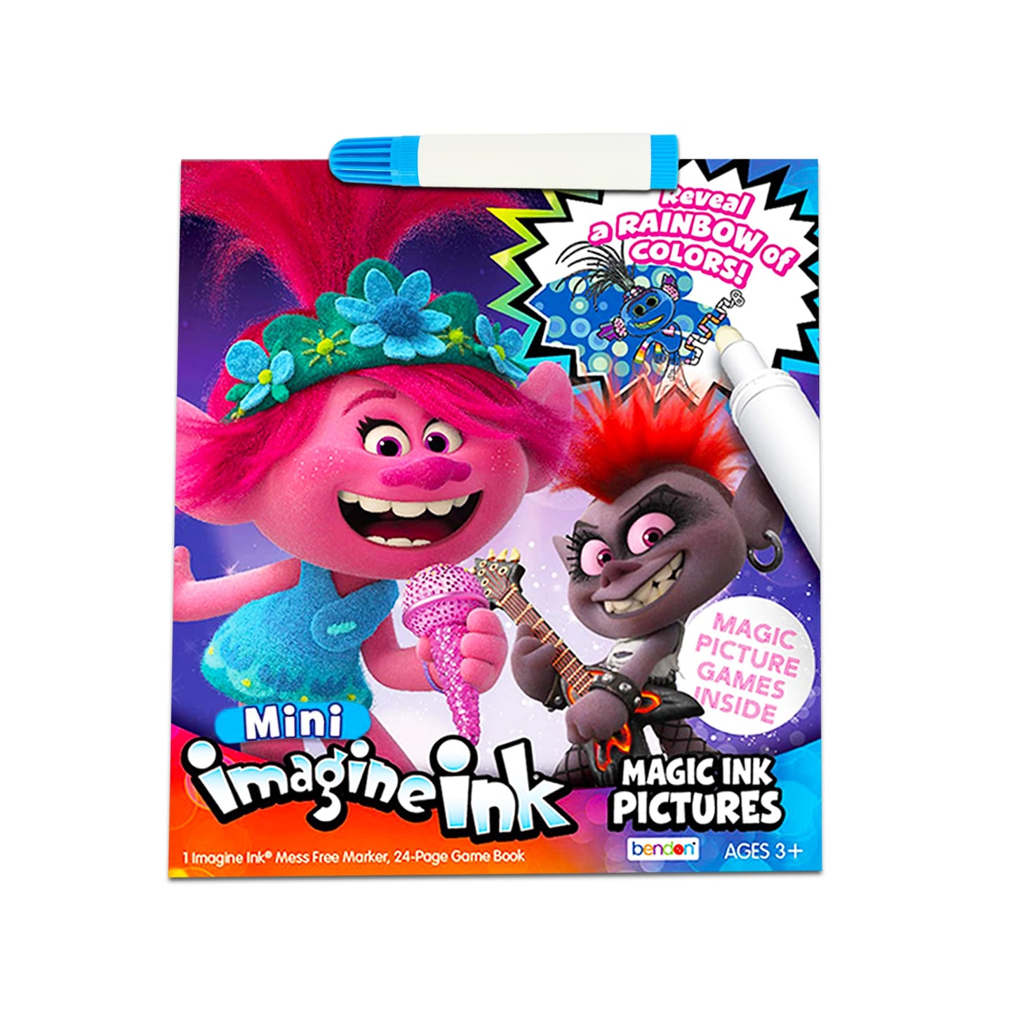 Imagine Ink Coloring Book Super Set ~ 3 Pc No Mess Magic Ink Activity Books Featuring Trolls, Minions, and Toy Story (Coloring B