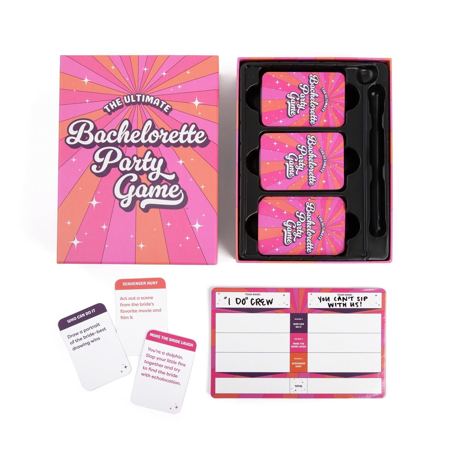 DSS Games Ultimate Bachelorette Party Card Game – 150 Prompt Cards, Fun for Girls Night Out & Bridal Shower, Ages 17+