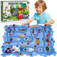 25Pcs Puzzle Racer Kids Car Track Set, Puzzle Track Car Play Set, Rail Car Puzzle Track Space Themed Series, Kids Race Track Set