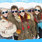 Flutesan 12 Pcs Frozen Themed Birthday Party Decor Winter Snowflake Themed Sunglasses Winter Birthday Party Supplies