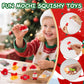 Christmas Mochi Squishy Toys 24 Pack with Gift Card  Mini Squishy Toys  Christmas Stocking Stuffers  Party Favors for Kids  Stress Relief Toys  Goodie Bags Fillers (Christmas Red Box)
