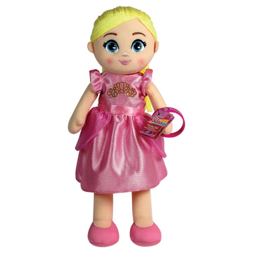Love Diana Pink Princess Doll, Plush, 15 Inch