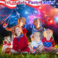 Kannove 240 PCS American Usa Flag Accessories for Kids, Patriotic Red White Blue Glow Sticks Party Favors Supplies Bulk,Light up