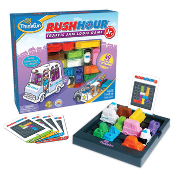 Thinkfun Rush Hour Junior - Classic Traffic Jam Logic Game | Stem Toy For Kids | Engaging Puzzles For Ages 5 And Up | Junior Edition Of The International