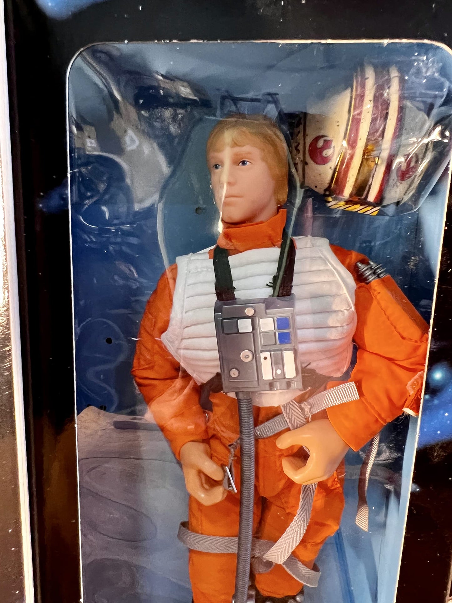 STAR WARS 12" Luke Skywalker Doll Figure in X-Wing Gear, Model 27692, Plastic, Medium Size