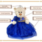 Kinnex Collections Since 1997 20'' Teddy Bear With Elegant Dress (Centerpiece) ~ B16631N-1 (White)