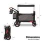 Radio Flyer Atlas Stroll N Wagon, Folding Wagon For 1+ Years - Gray