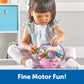Learning Resources Poppy The Count & Stack Flower Pot - 15 Pieces, Fine Motor Skills Toys For Toddlers, Preschool Toys, Ages 18+