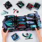 BTEC Super Cars Building Kits for mature-themeds 1:10 Scale MOC RC Technique Car Block Remote Control Model Kits for Men Teen mature-themed Collectible Model Race Engineering Toy Set 2036 PCS
