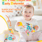 Jollybaby Baby Pull Vibration Toy - Tummy Time Sensory Hanging Toys for Car Seat  Stroller  Crib & Play Gym  with Babier Teether  Air Travel Toys for Toddlers Gift - Baby Bottle