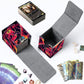 CAPAUNVDA Card Deck Box for MTG Commander Trading Cards with Magnetic Closure enhanced Card Storage Box Case Cover for MTG TCG CCG Magic Cards Cool Dinosaur