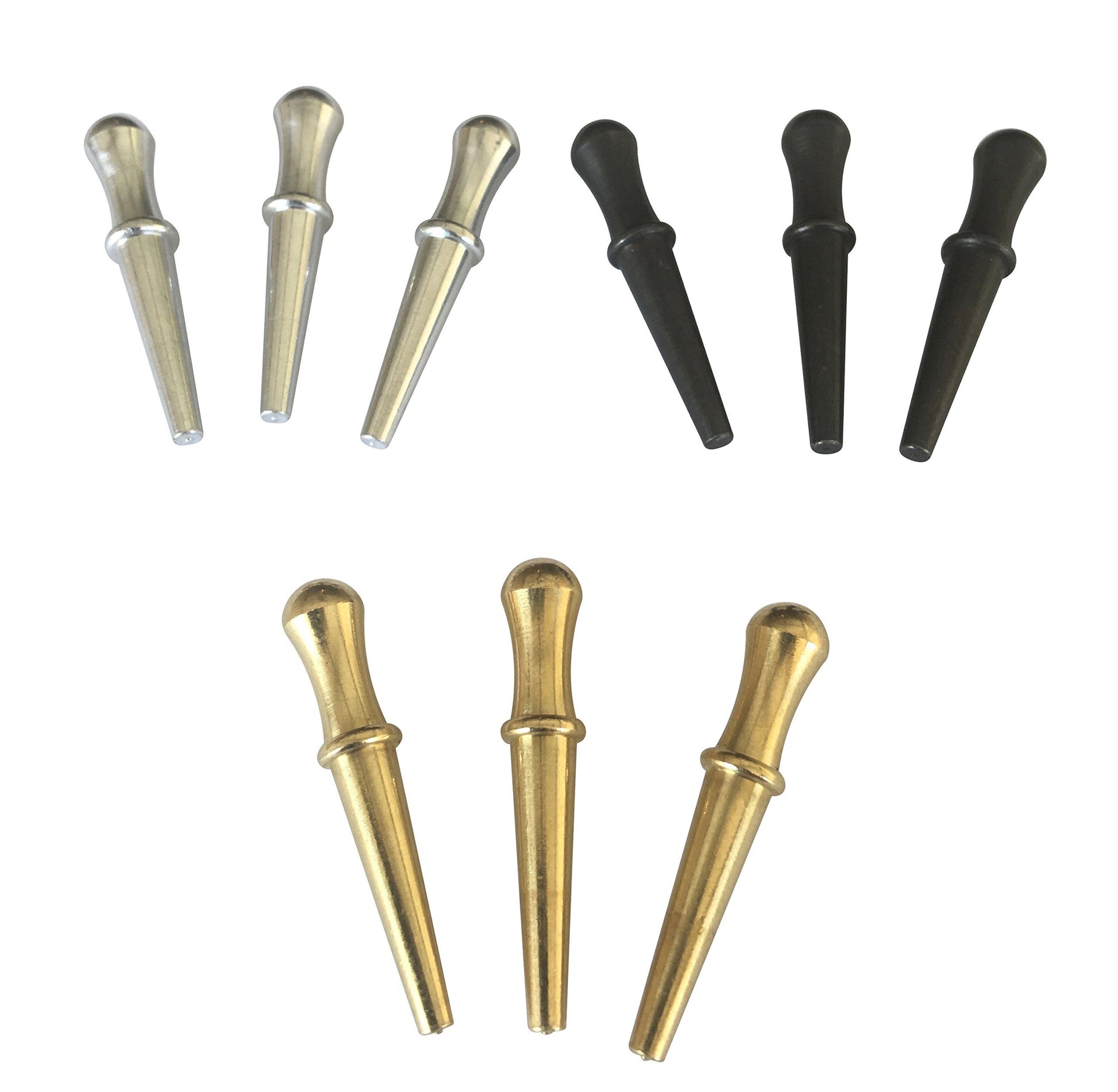 enhanced Metal Cribbage Pegs (9 Pack) | Made in The USA