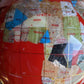 Unique Art 13-Inch Tall Table Top Red Ocean Gemstone World Globe With Gold 4 Leg Stand