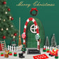 Gerrii 25 Pcs Green Christmas Elf Fairy Doors Decorations Miniature Enchanted Fairy Door Kit Tiny Elf Christmas Decor Accessorie