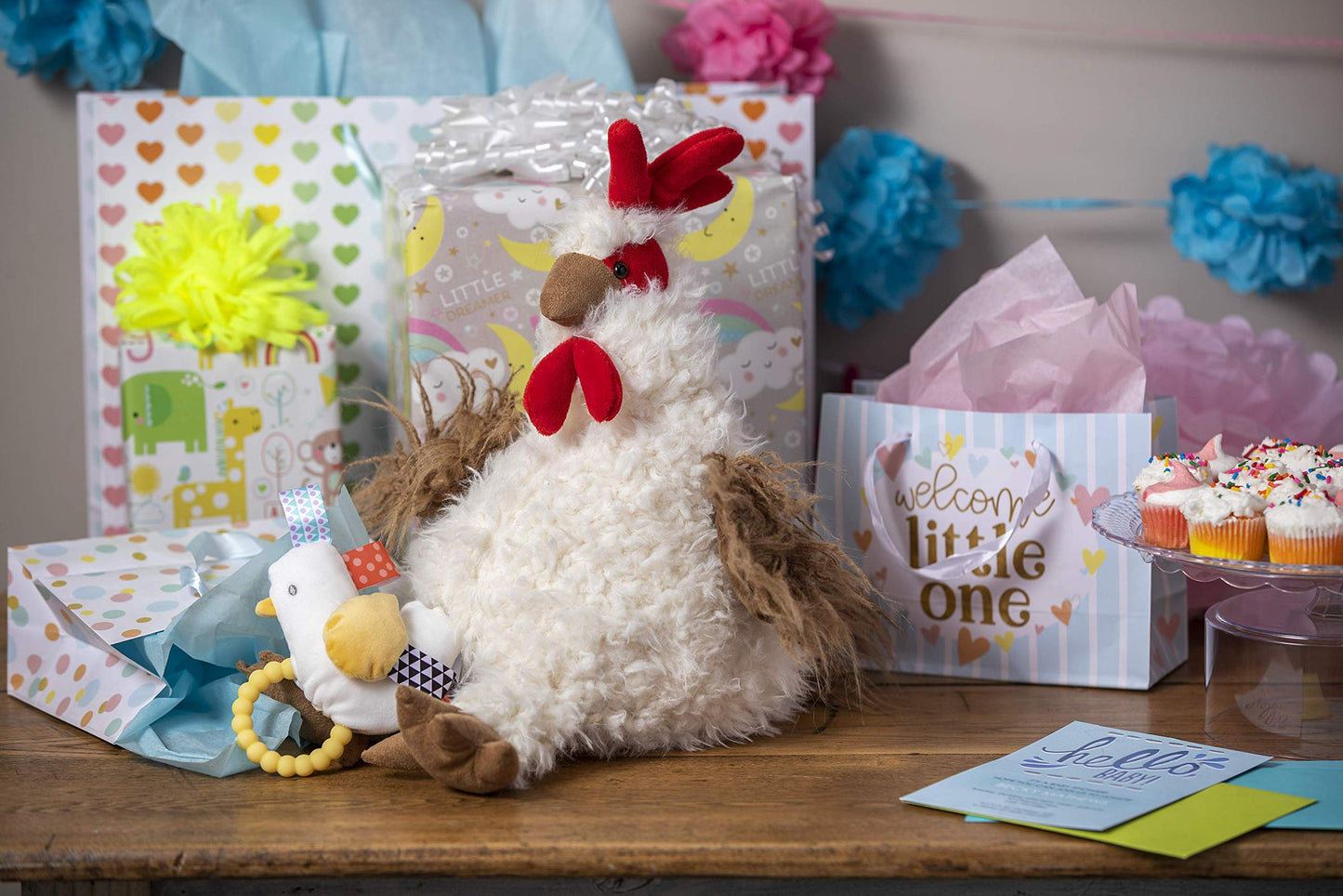 Mary Meyer FabFuzz Stuffed Animal Soft Toy, Rooster, 16-Inches