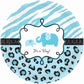 Blue Its a Boy Sweet Safari Plates