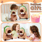 Achwishap Capybara Plush Toy - 12” Brown Stuffed Animal with Avocado Hat - Cute Kawaii Gift for Kids and Adults