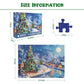 1000 Piece Puzzle For Adults Christmas Village Christmas Puzzle, Snowy Eve Christmas Puzzles 1000 Pieces, Christmas Scene 1000 P