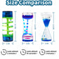 Oneshow Liquid Motion Bubbler Colorful Oil Hourglass Liquid Water Timer for Kids Sensory Fidget Toy Calm Stress Relief Desk Toys