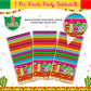 Jectivs 3 Pieces Mexican Fiesta Party Tablecloth Decorations,Plastic Cinco De Mayo Printed Table Cloth Table Cover for Fiesta Ta