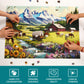 Sutinban 1000 Piece Puzzle for mature-themeds Snow Mountain Pastoral Jigsaw Puzzle 1000 Pieces Serene and Simple Lifestyle Jigsaw Puzzles Great Gift for Puzzle Lovers 27.5 ' 'X19.7 ' '