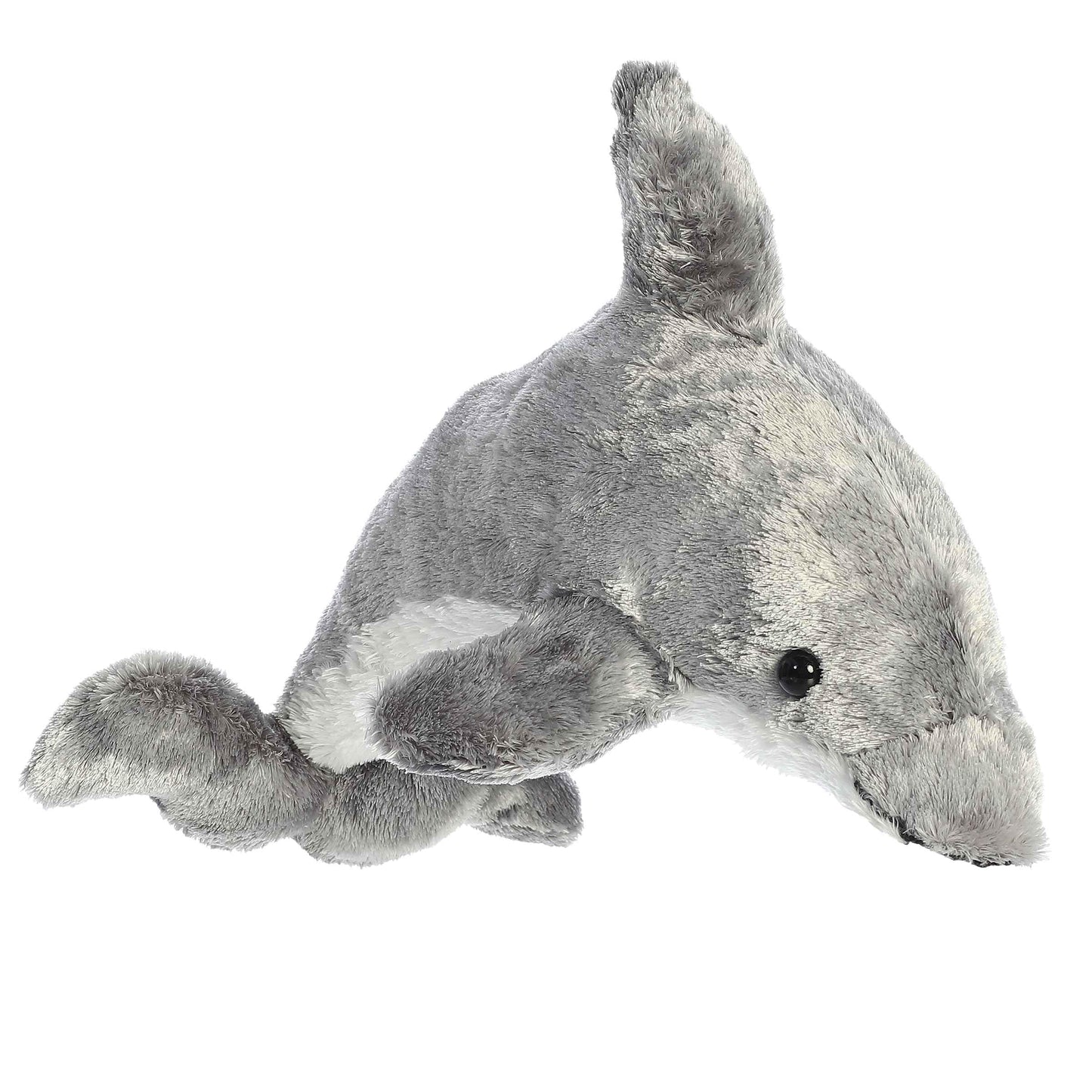 Aurora Adorable Mini Flopsie Dorsey Stuffed Animal - Playful Ease - Timeless Companions - Gray 8 Inches