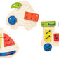 Funskool EkoplayLacing Pattern,Wooden,3 Shapes for Lacing Pieces,Puzzle,for 3 Year Old Kids and Above,Toy