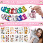 Joyvorite 158Pcs Cat Party Favors Set with Cat Headband Keychains Tattoo Stickers Erasers Slap Bracelets Hairpin Goodie Bags Cat
