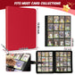 enhanced Card Binder 16 Pocket  1000+ Cards PU Cover Trading Card Binder Side Loading Card Collection Album Holder Folders for MTG  TCG  Game Cards & Sports Cards  Kpop (red)