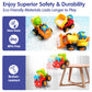 HOLA Toys for 1 Year Old Boy Birthday Gift - 4 PCS Toy Trucks Toddler Boy Toys, 4WD Friction Power Car Toys for 2 Year Old Boy T