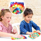 2 Pack Marble Maze Mat Fidget Sensory Tactile Sensory Toys Stress Relief Toys Anxiety Relief Toys Calming Toys For School Classroom Reduce Stress Anxiety Improve Focus (Bright Style,8.7 X 6.3 Inch)
