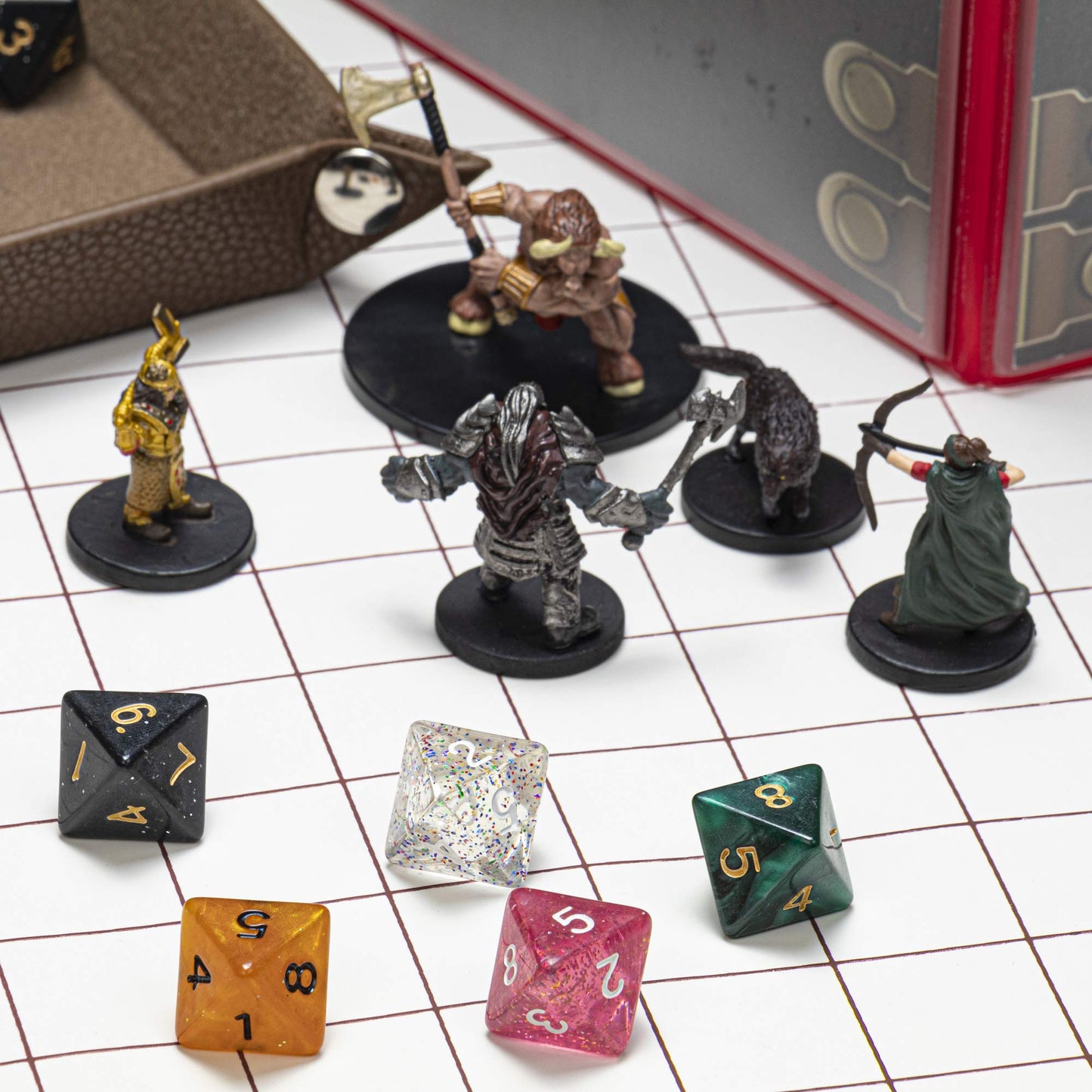 Wiz Dice Bulk Random Polyhedral Dice (D8-100 Pack) - Polyhedral Role Playing Dice in Unique Colors - DND Accessories for TTRPG D