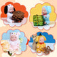 Zimtxo 8 Pcs Mini Baby Dolls - 4.5 Inch Cute Realistic Toy Dolls Set With Handmade Animal Clothing Baby Doll Giftbox Gifts For G