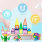 Everplay 101pc Magnet Tile Building Blocks with Car Base Drawstring Carry Bag Magnetic Construction Playset Early Childhood Play