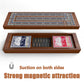 Hdsahdok Wooden Cribbage Board Game Set  Double-Sided 3 and 4 Track Cribbage Board  with Magnetic Lock / 12Pcs Metal Pegs / 2 Playing Cards/Larger Storage Area  Family Game Sets for mature-themed