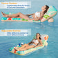 Jasonwell Inflatable Pool Float mature-themed - Pool Floaties Lounger Floats Floating Chair Raft with Adjustable Backrest Cup Holders Water Floaty Lake Lounge Tanning Floats Beach Party Toys for mature-themeds Kids