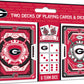Masterpieces Game Day - NCAA Georgia Bulldogs 2-Pack Playing Cards & Dice Pack - Officially Licensed Set for mature-themeds and Family