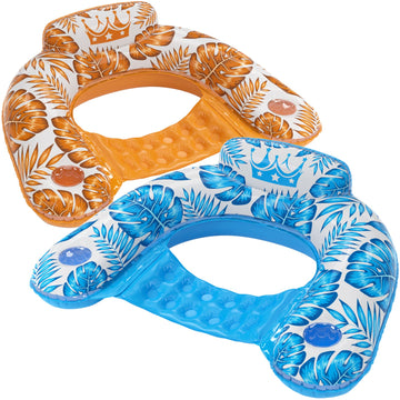 Jasonwell Inflatable Pool Float Chair - Floating Lounge With Cup Holder For Adults