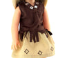 American Fashion World Brown Cowgirl Outfit for 14-Inch Dolls | Hat and Boots Included| enhanced Quality & Trendy Design | Dolls Clothes | Outfit Fashions for Dolls for Popular Brands