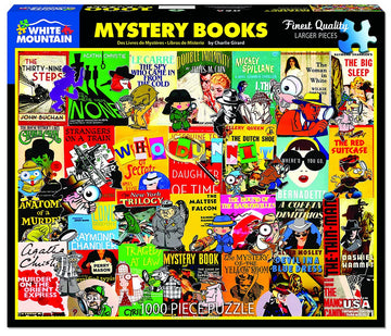 White Mountain Puzzles Mystery Books - 1000 Piece Jigsaw Puzzle