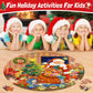 Christmas Floor Puzzles For Kids Age 4-8, 70Pcs Large Christmas Jigsaw Puzzles For Kids Age 8-10, Learn Educational Toys Xmas Gifts For Kids Boy Girls