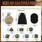 Kabinka DND Dice Set, 7pcs Mini Metal Dice with Pocket Watch Shell, Portable D&D Dice with Necklace, Dungeons and Dragons Dice f