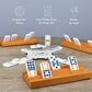 Queensell Domino Holders For Mexican Train - Domino Trays Set Of 4 - Mexican Train Accessories - Domino Racks From Mexican Train Game (Medium)