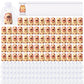 RoundFunny 72 Set Capybara Party Favors with Positive Cards & Bags, Mini Animal Squeeze Stress Balls Bulk Capybara Anxiety Relie