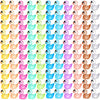 Chakanlx 110Pcs Luminous Sunglasses Mini Resin Duck 11 Colors Little Small Ducks Glow In The Dark Duck Figures For Dollhouse Aqu