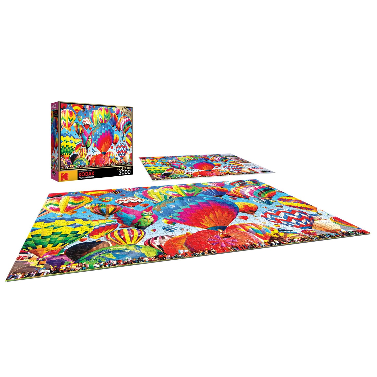 RoseArt 3000 Piece Jigsaw Puzzle - Kodak Premium Ballooning Fun - Multi-colored Cardboard Model 8150ZZD