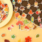 JULBEAR 300 Pieces Fall Foam Stickers, Thanksgiving Maple Leaves Self Adhesive Puffy Scrapbook Stickers for Kids Autumn Party Fa