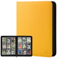 Arkeiliy Card Binder 9 Pocket  Double Sided Pockets Trading Card Binder with 30 Sleeves  enhanced Zip Trading Card Holder Collector Album Holds 540 MTG (yellow)