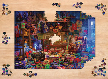 Millennial Dream Room 1000-Piece Jigsaw Puzzle By Rachid Lotf | Fun Brain Teaser, Toys & Games | 28 X 20 Inches